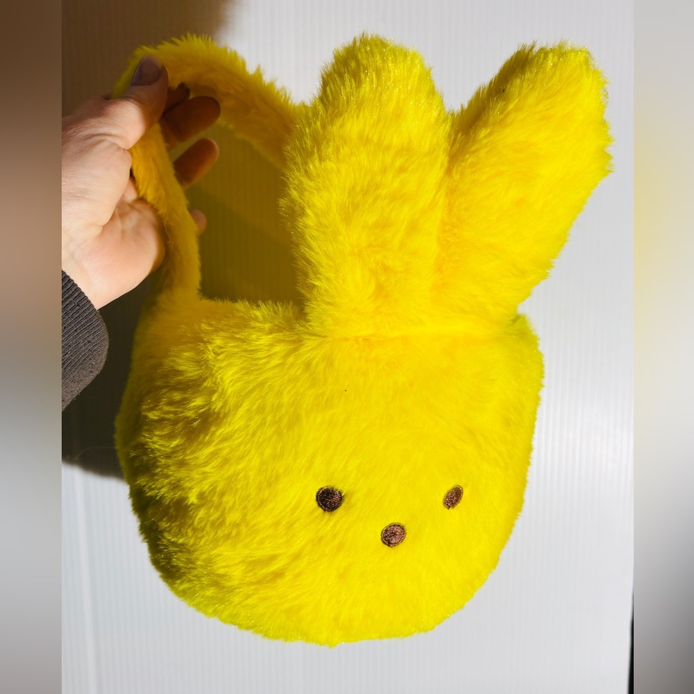 Peeps Bunny Yellow Plush Easter Basket